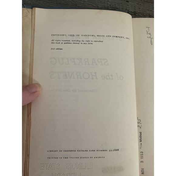 1953 Sparkplug of the Hornets By Stephen W. Meader - Picture 2 of 13